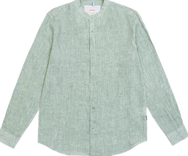 Gianni Lupo - Camicia Lino Coreana - Col. green GL7733S