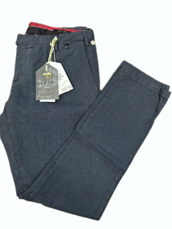 SOLO TG 42 (ITA.56) - AT.P.CO Pantalone Cotone Invernale Slim Fit