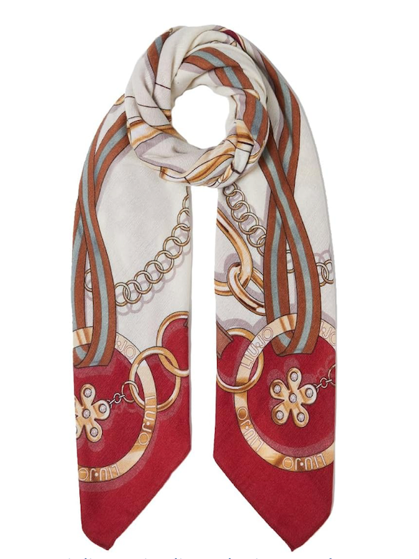 NEW - LiuJo Stola Stampata - COL. Red