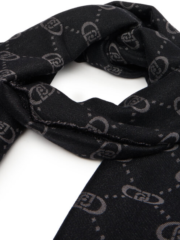 NEW - LiuJo Stola Stampata - 2F5011T0300 - COL. Nero e Argento