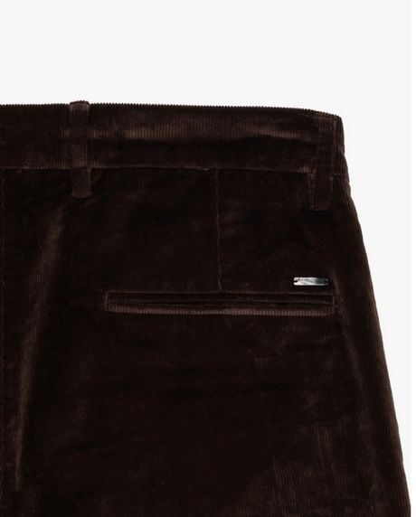 SOLO TG. 44,46 GIANNI LUPO Pantalone in VELLUTO - Slim Fit - COFFEE