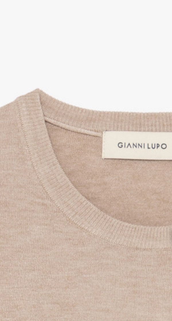 Maglia Girocollo Soft Touch - GIANNI LUPO - Col. Camello GL33398