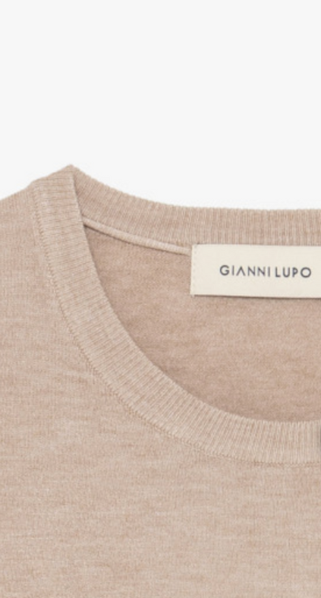Maglia Girocollo Soft Touch - GIANNI LUPO - Col. Camello GL33398