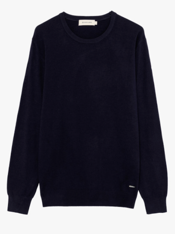 Maglia Girocollo Soft Touch - GIANNI LUPO - Col. Blu Scuro GL33398