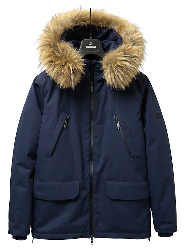 HèSKIMO Giubbotto Uomo 3/4 Parka con Orsetto interno, -15Gradi Thermo Insulation System - Blu HE9440036
