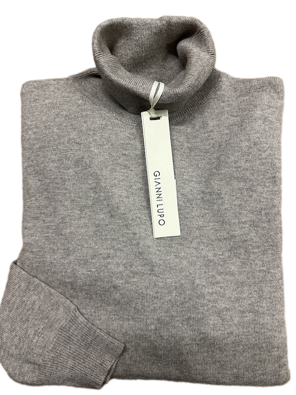 Maglia GIANNI LUPO Invernale - 70%LANA e 30%CASHMERE - BEIGE