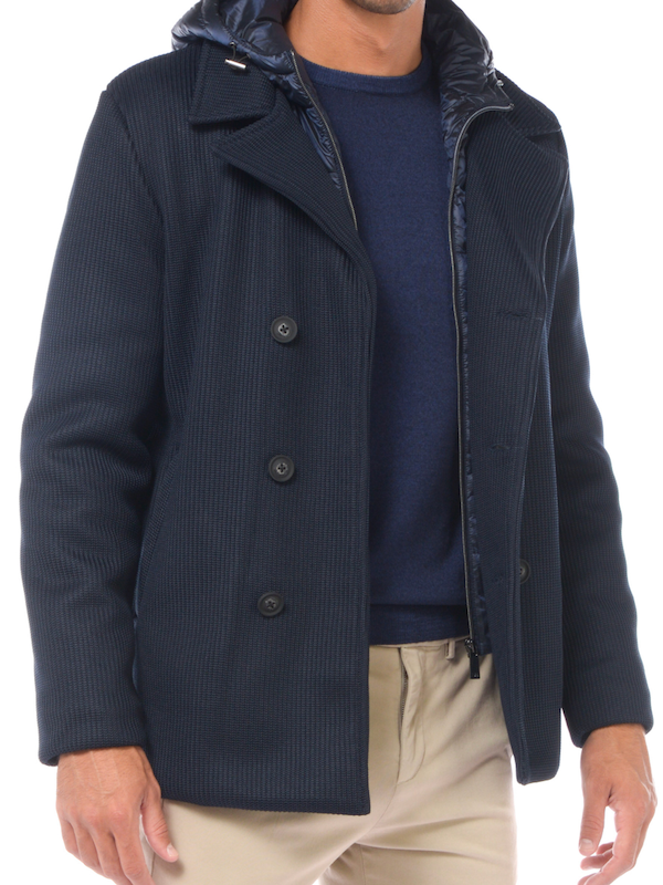 UNITY - Giacca Caban Gravity Tricotech con Pettorina Removibile - Blu