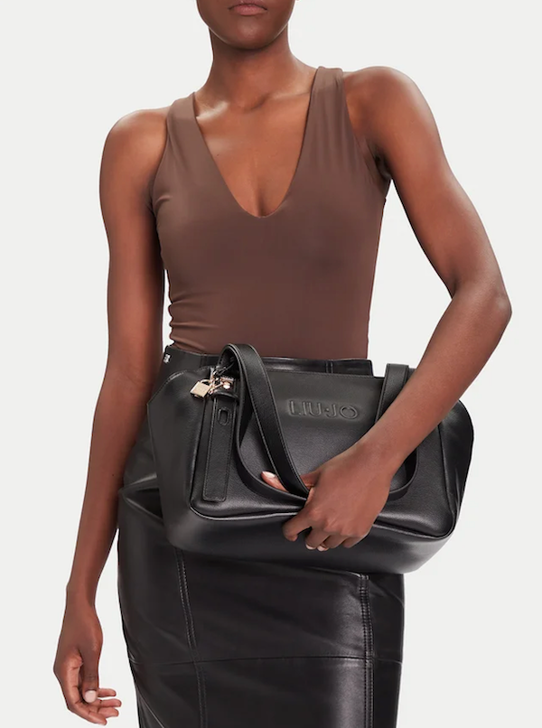 NEW - LiuJo Borsa M TOTE - AF5081 E0037 - COL. Nero