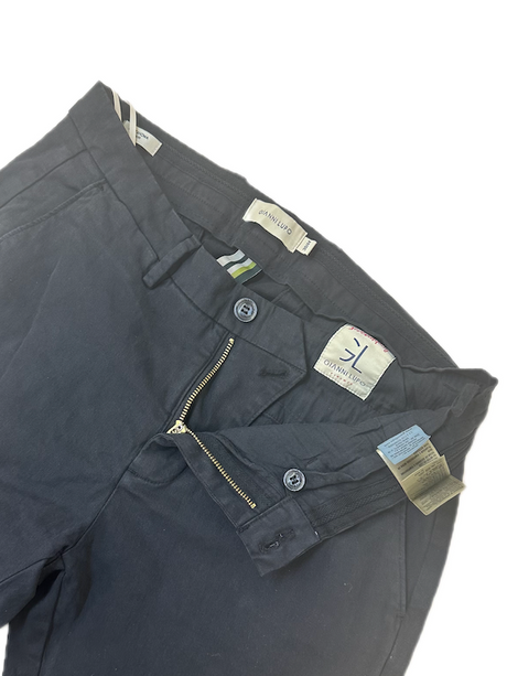SOLO TG. 50 -54 GIANNI LUPO Pantalone in Cotone Invernale - Slim Fit - Blu thaoma
