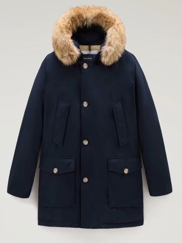 SOLO TG. XXL - WOOLRICH ARCTIC PARKA DF MELTON BLUE WOCPS2880 - Uomo