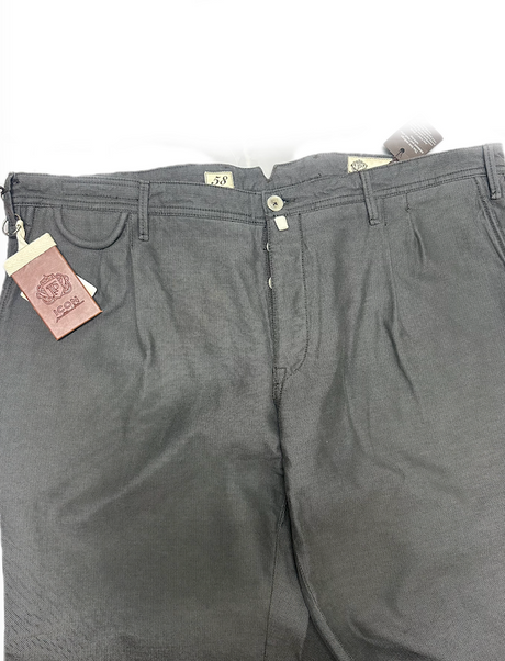 SOLO TG. 58 - ICON SARTORIALE Pantalone Cotone Invernale MicroFantasia