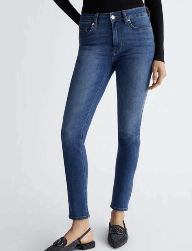 SOLO TG. 24-25-27-29 , LiuJo - Jeans skinny a Vita Alta - Art: UA5013 D0236