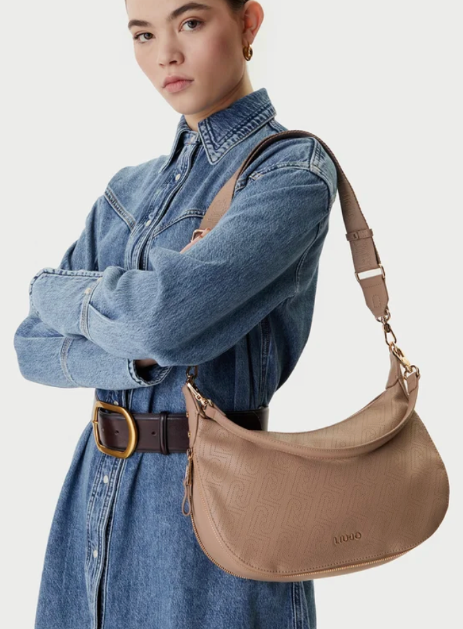 LiuJo Borsa M Hobo - Mod. AA6133 ES026 Col. Mocha 71409 NEW 2026