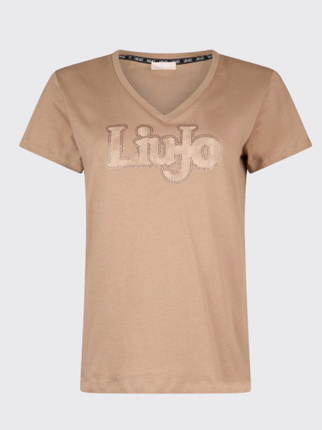 SOLO TG. XS-L-XL-XXL - LiuJo T-shirt con stampa TA6057 - Manica Corta NEW