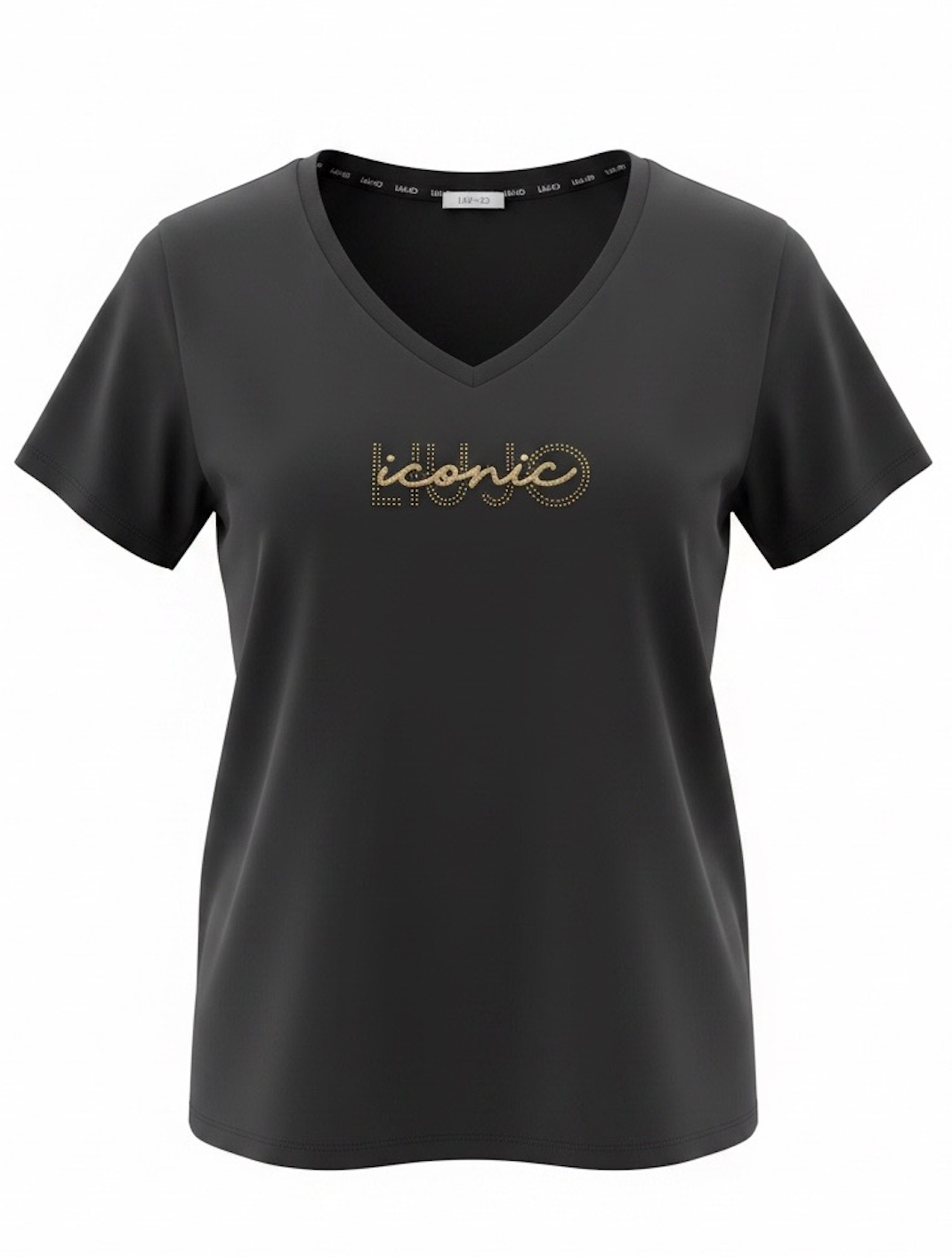 SOLO Tg. XS - LiuJo - T-shirt in cotone con logo LIUJO - TA5179 - nero