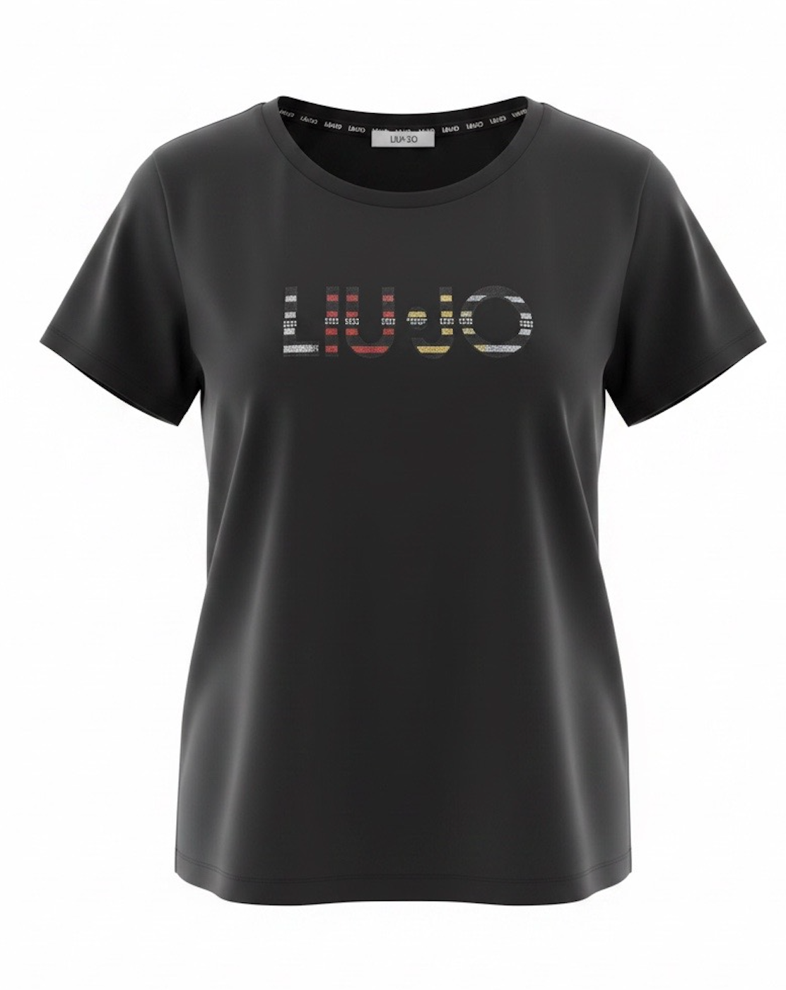 SOLO Tg. XS - LiuJo - T-shirt in cotone con logo LIUJO - TA3197 - Nero