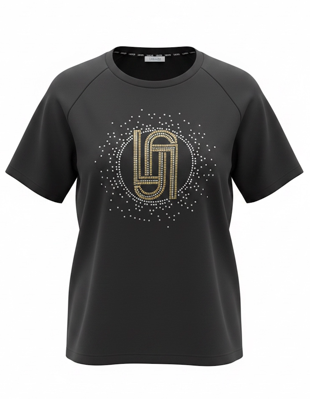 SOLO Tg. XS - LiuJo - T-shirt in cotone con logo LIUJO - TA3091 - Nero VESTE ABBONDANTE