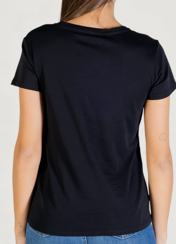LiuJo - T-shirt in cotone con logo LIUJO - TA6056 - Nera