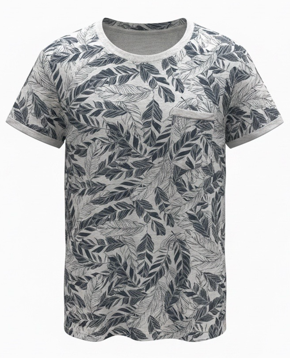 Gianni Lupo - Maglia Girocollo con taschino - Col. FANTASIA FIORI3