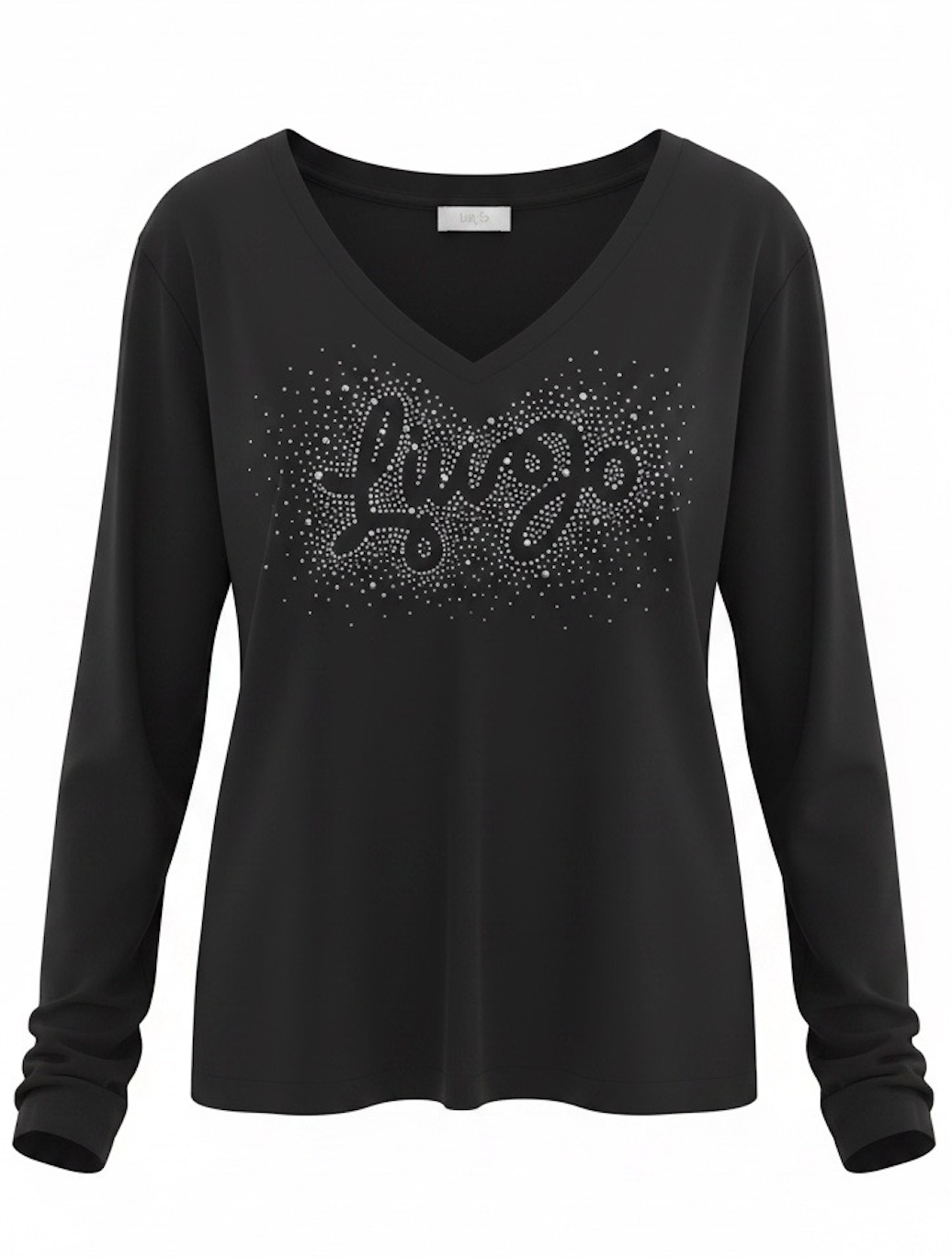 SOLO Tg. S , L - LiuJo - T-shirt in cotone con logo LIUJO - WA3336 - Nero
