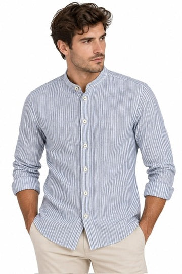 SOLO TG XXL - IMPURE - Camicia Coreana Lino SHL4364