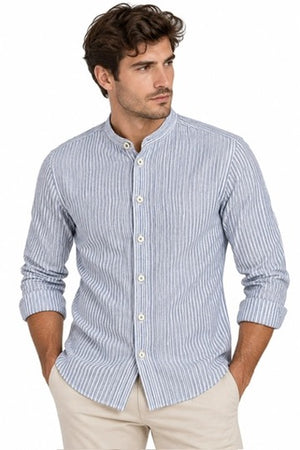 SOLO TG XXL - IMPURE - Camicia Coreana Lino SHL4364