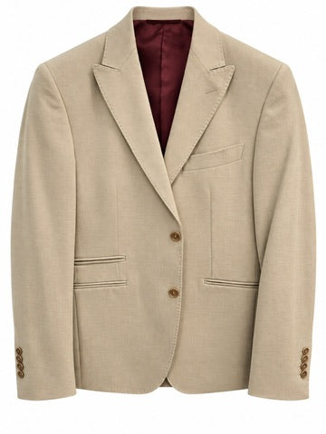 Giacca Blazer Uomo In Velluto Liscio Invernale - Colore Panna