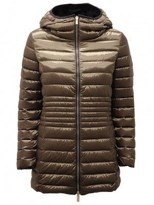 Ciesse Piumini - KALIE Piumino Lungo REVERSIBILE - BLU / VERDONE Lucido NEW