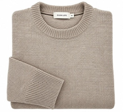 NEW - Maglia Invernale Ciniglia - GIANNI LUPO - BEIGE