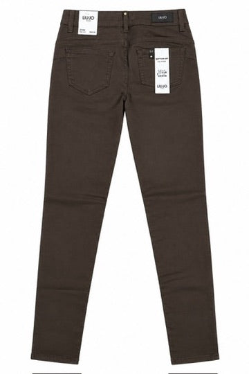 SOLO TG. 28 - JEANS PANTALONE LIUJO Botton UP MF3266TM144 Col. COFFEE