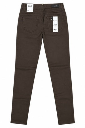 SOLO TG. 28 - JEANS PANTALONE LIUJO Botton UP MF3266TM144 Col. COFFEE