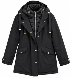 MORE - Giacca Imbottita Invernale imbottitura e Antivento con chiusura Zip - MARGOT FW28 - Modello vestibilità Comoda