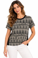 SOLO TG. M - SEVENTY - T-shirt Davanti 100%Seta , Dietro 90% Cotone , 10%Lino