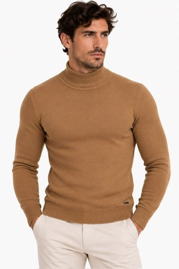 Maglia Collo alto Sottogiacca - GIANNI LUPO - Col. Cammello GL33500