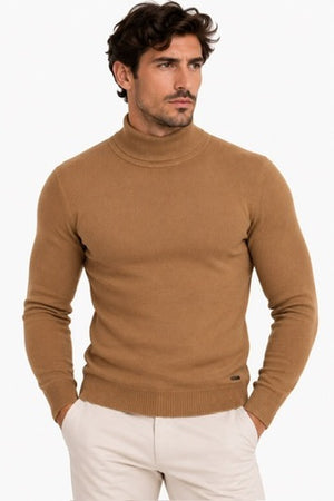 Maglia Collo alto Sottogiacca - GIANNI LUPO - Col. Cammello GL33500