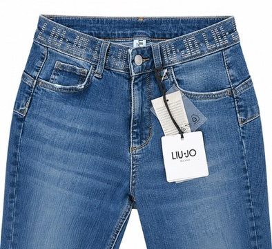 SOLO TG. 26 - JEANS LIUJO con Scritte Brillantili LIUJO - Bottom UP UF2013D4391