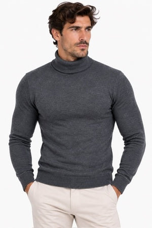 SOLO TG. XXL - Maglia Colloalto - FRED MELLO - Grigio