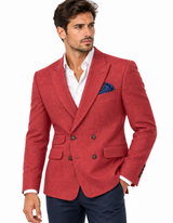 Giacca Blazer Uomo Doppio Petto - Colore Red