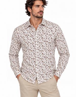 SOLO TG. XXL - Gianni Lupo - Camicia Coreana Cotone - Col. Fantasia GL7768S