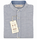 SOLO TG XL e XXL - IMPURE - Camicia Coreana Lino LARS 366