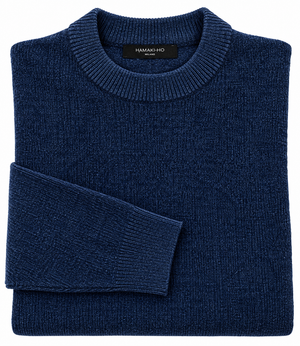NEW - Maglia Invernale Ciniglia - HAMAKI-HO - BLU