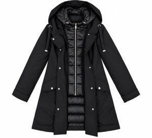 MORE - Giacca Imbottita Invernale imbottitura e Antivento con chiusura Zip - MARGOT FW28 - Modello vestibilità Comoda