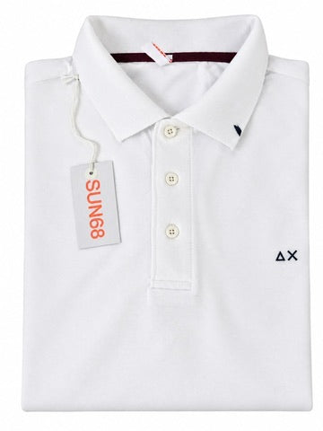 SOLO TG. M e 3XL - SUN68 Polo - Polo Manica Lunga in Cotone