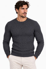SOLO TG.  XL e XXL - Maglia Girocollo - GIANNI LUPO  Invernale - Marrone GL544S