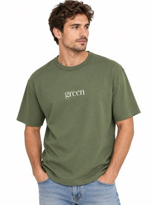 SOLO TG M-XL-XXL - SEVENTY - T-Shirt in Cotone Col. Verde