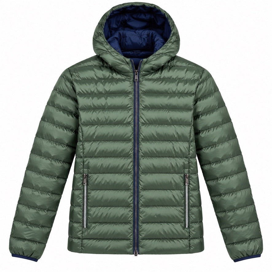 Ciesse Piumini - Henry - REVERSIBILE - Deep Blu/Verde Piumino