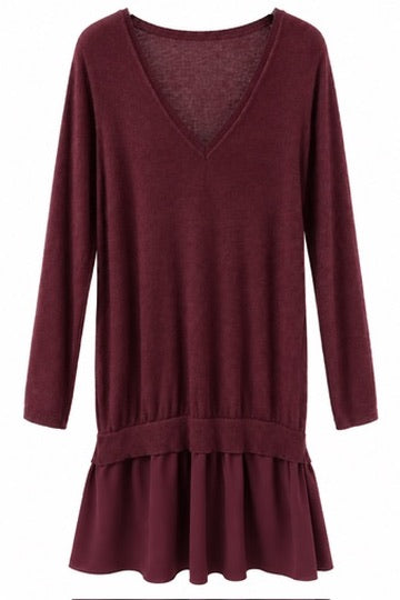 SOLO TG. M e L - OTTO DAME - Abito Donna invernale in Maglia e tipo seta DM6416