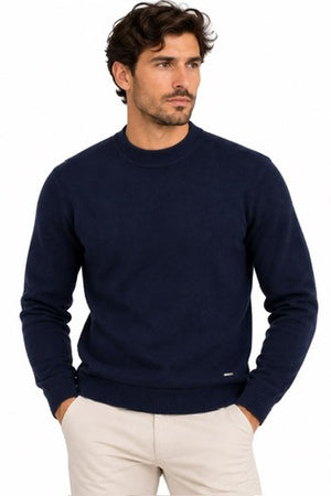 SOLO TG. S, M , L e XL - Maglione Tessuto Invernale - GIANNI LUPO - Col. Deep Blue - GL0032S
