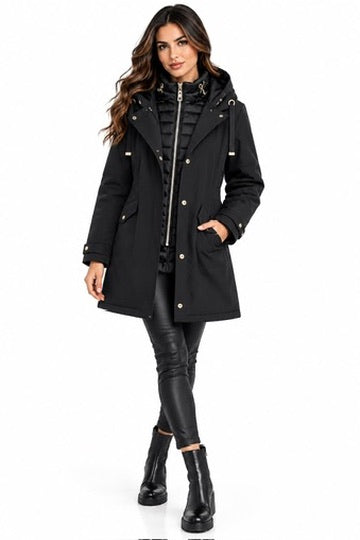 MORE - Giacca Imbottita Invernale imbottitura e Antivento con chiusura Zip - MARGOT FW28 - Modello vestibilità Comoda