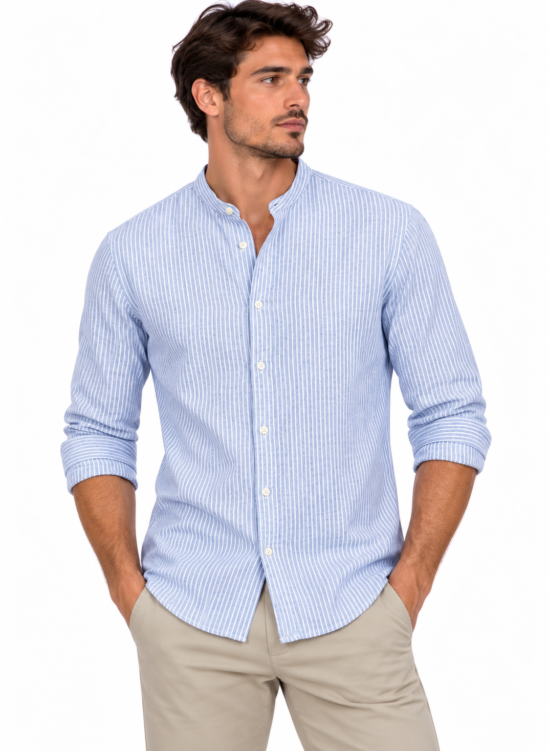 SOLO TG. XL - Fred Mello - Camicia Cotone Leggero Estivo - FM18S01CT  Col. Riga Coreana